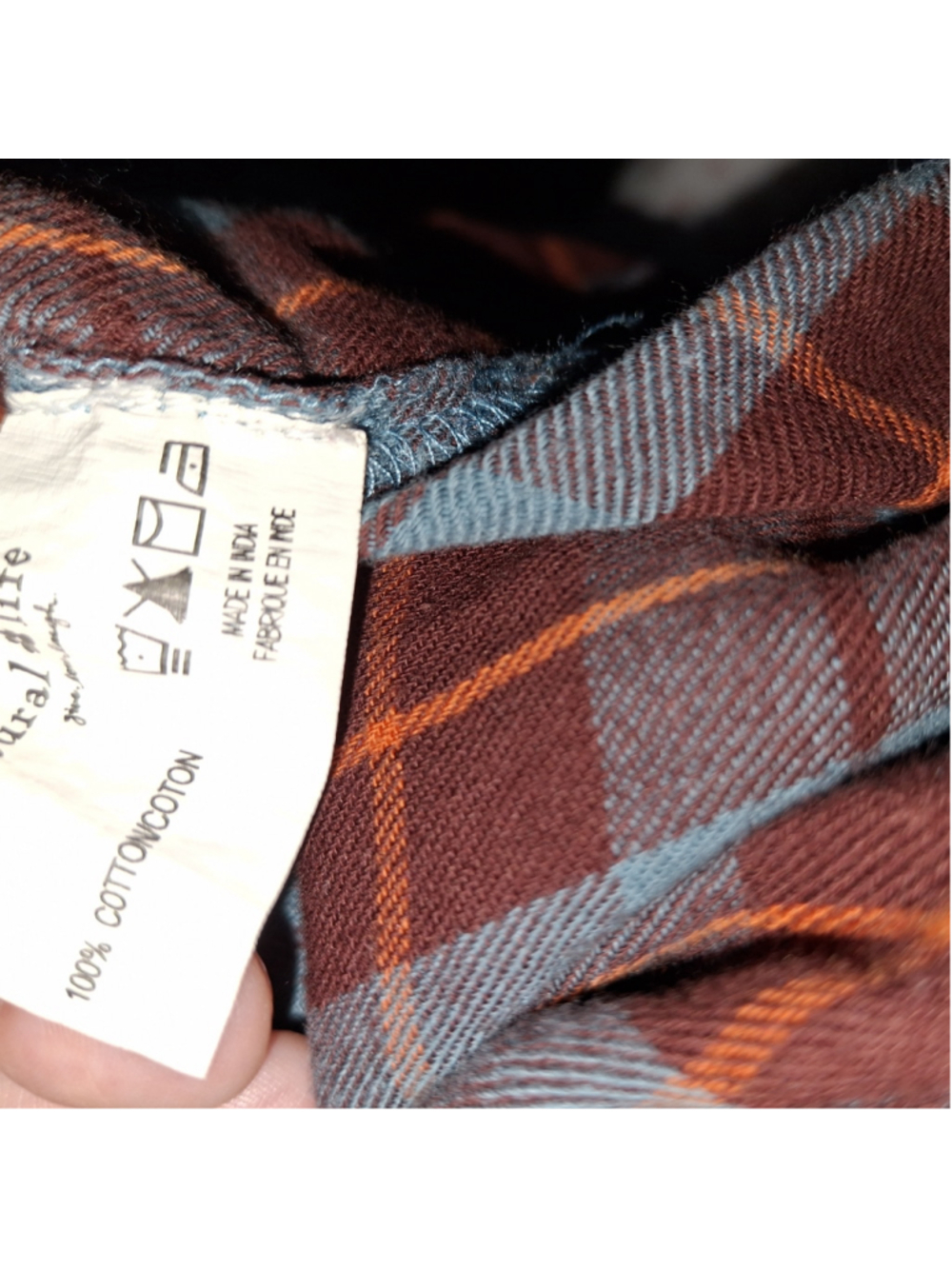 Natural Life Plaid Midi Shirt Dress, Size M, Red and Blue grunge boho festival - Picture 6 of 6